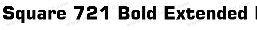 Square 721 Bold Extended BT字体转换